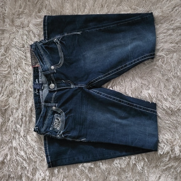 New Dark Blue Denium Amethyst Jeans - Picture 1 of 4